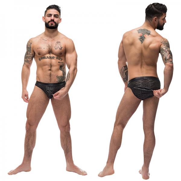 Male Power Zip It 2x Zip Bikini Black Sml