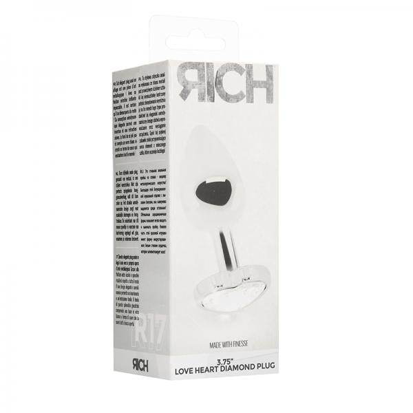 Rich Love Heart Diamond Plug - 3.75 Inch