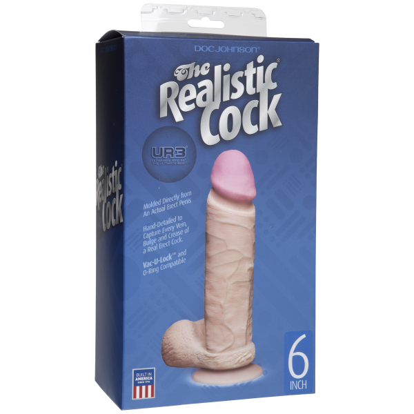 The Realistic Cock Ultraskyn 6 Inch - Beige