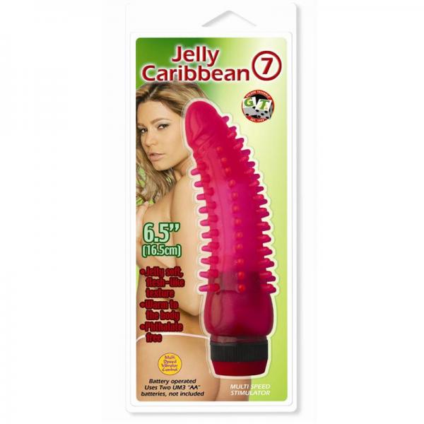 Jelly Caribbean # 7 Vibrator - Pink