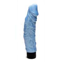 Pearl Shine 9in Waterproof Vibrator  - Blue