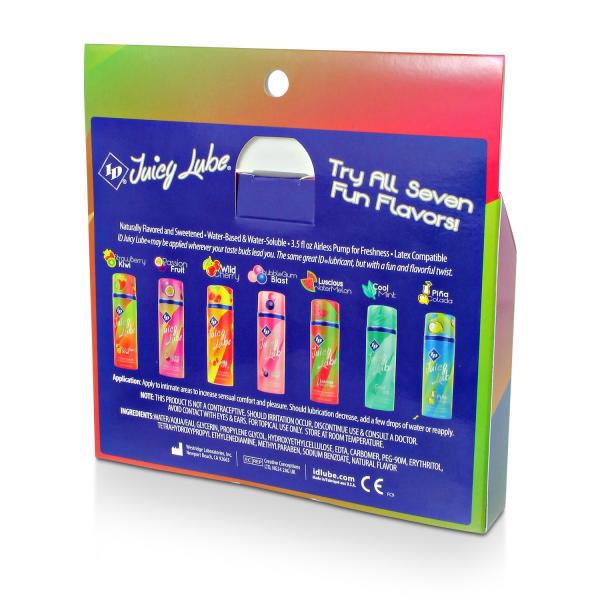 ID Juicy Lube Assorted Flavored Personal Lubricant 5 Pack Tubes