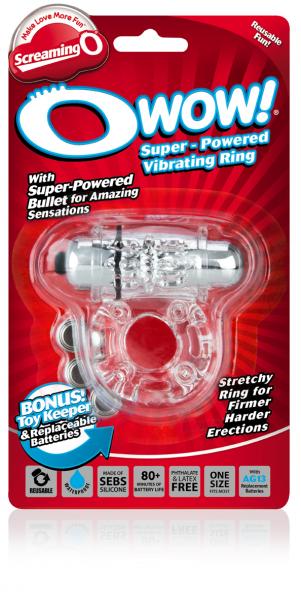 O Wow Vibrating Cock Ring Assorted Color