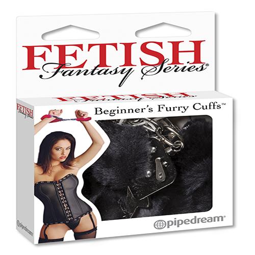 Fetish Fantasy Beginners Furry Cuffs Black