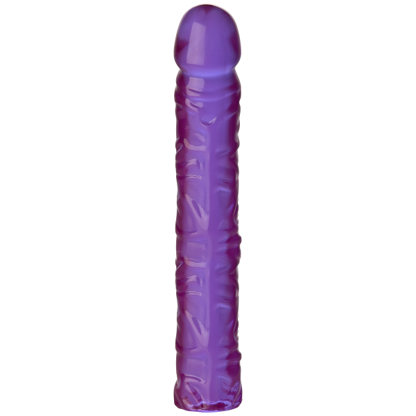 Crystal Jellies 10in Classic Dildo - Purple