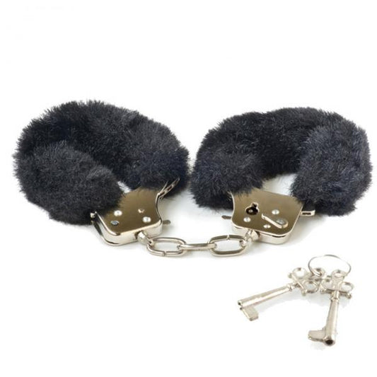 Play Time Cuffs Black Fur