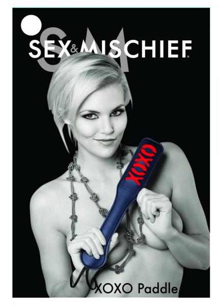 Sex and Mischief XOXO Paddle Black