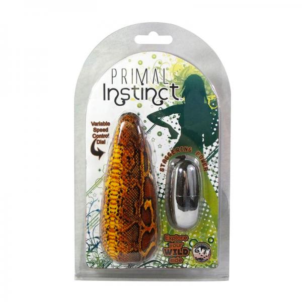 Primal Instincts Vibrating Egg - Snake Print