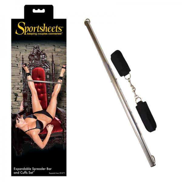 Expand Spreader Bar & Cuffs Set Aluminum Silver