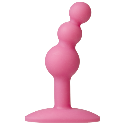 Platinum Premium Silicone The Minis Bubble Medium Pink Plug