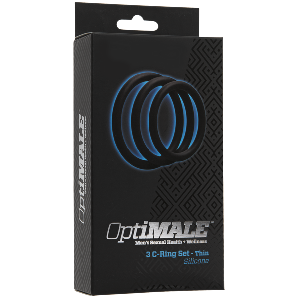 Optimale 3 Silicone C-Ring Set Thin Black