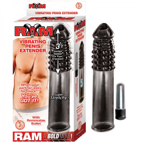 Ram Vibrating Penis Extender Smoke