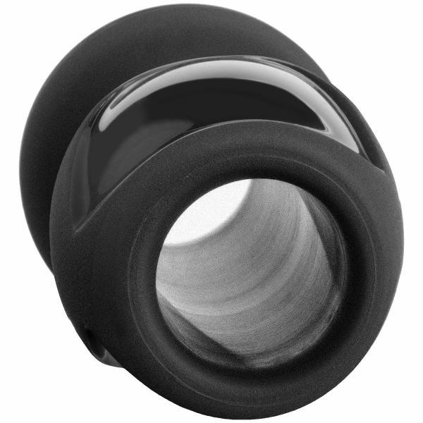 Platinum Silicone The Stretch Silicone Anal Plug Medium - Black