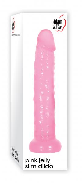 Pink Jelly Slim Dildo Pink