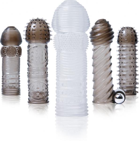 Vibrating Penis Sleeve Kit Smoke/Clear