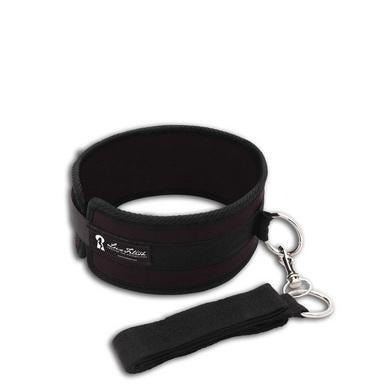 Lux Fetish Collar And Leash Set Black