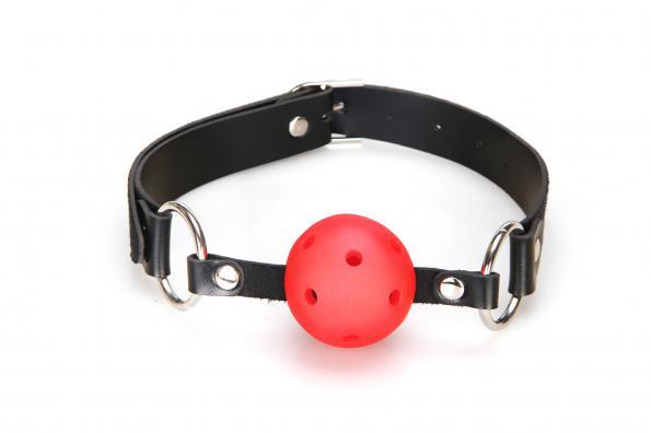 Lux Fetish Breathable Ball Gag Red