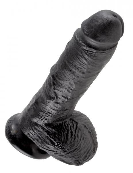 King Cock 8in Cock - Black