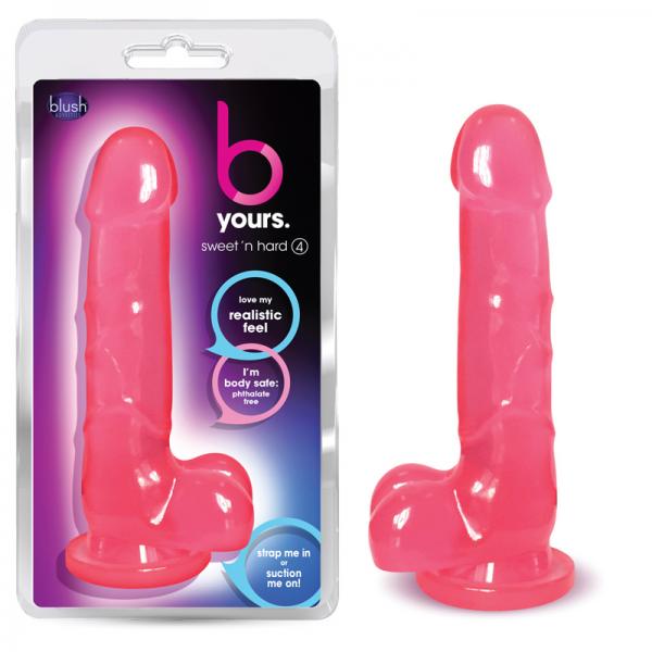 B Yours Sweet N Hard 4 Pink Dildo