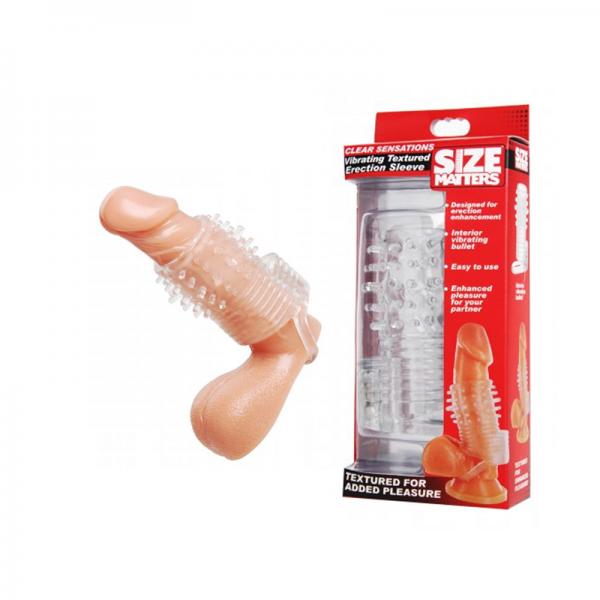 Size Matters Vibrating Textured Erection Sleeve