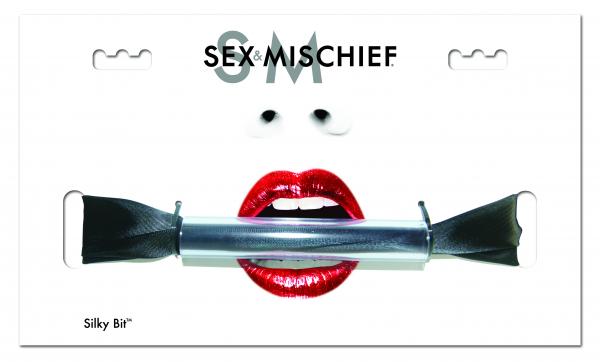 Sex & Mischief Silky Bit Gag Black