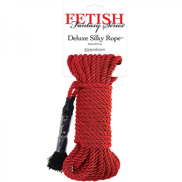 Fetish Fantasy Deluxe Silk Rope - Red