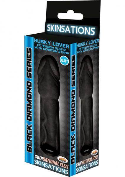 Husky Lover Extension Sleeve Scrotum Strap Black 6.5 inches