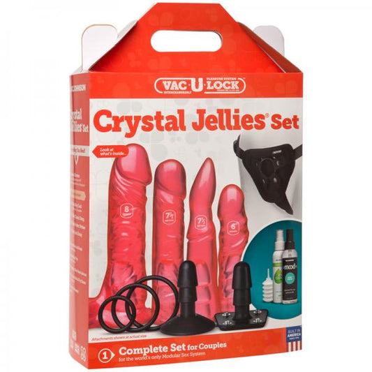 Vac-U-Lock Crystal Jellies Set - Pink