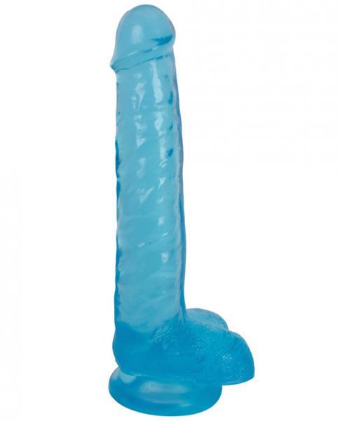 Lollicock 8 inches Slim Stick Dildo With Balls Blue