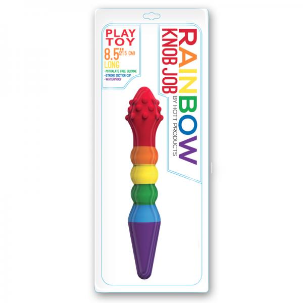 Rainbow Knob Job Dildo