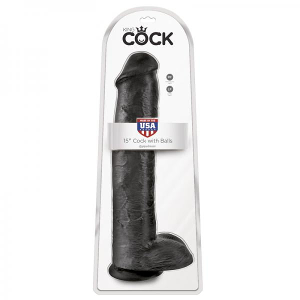 King Cock 15in Cock - Black