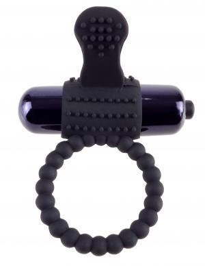 Fantasy C Ringz Vibrating Silicone Super Ring Black