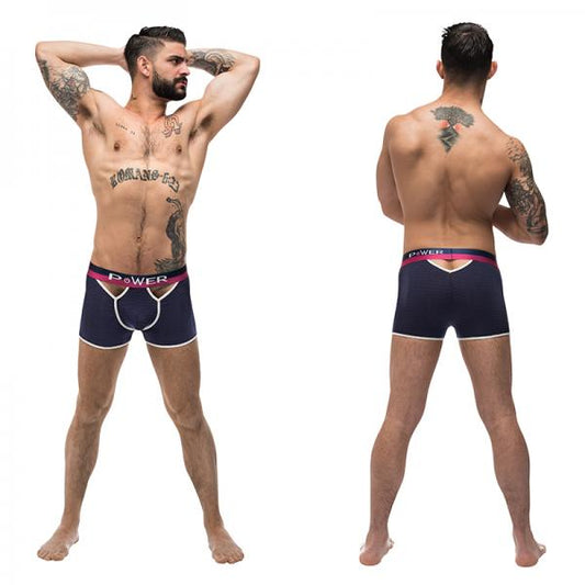 Male Power French Terry Cutout Short Navy Med