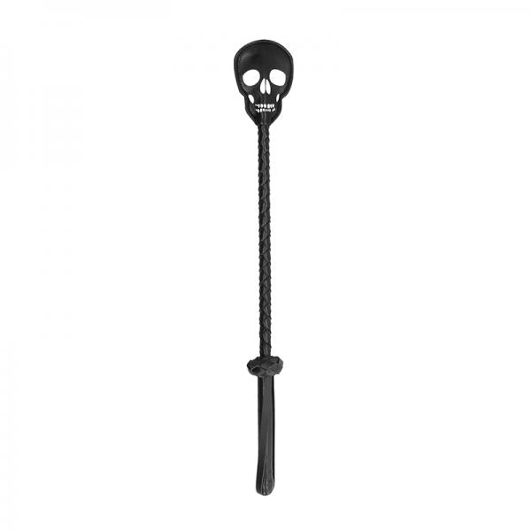 Ouch! Skulls & Bones Crop With Skulls - Black