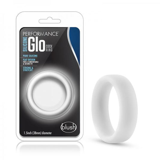 Performance - Silicone Glo Cock Ring - White Glow