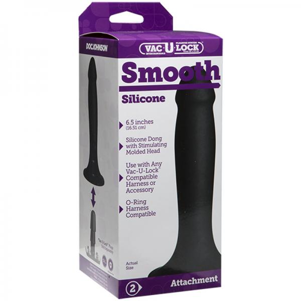 Vac-U-Lock Smooth Silicone Dong