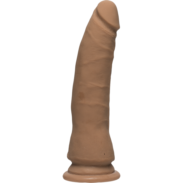 The D Slim Thin D 7 inches Ultraskyn Brown Dildo