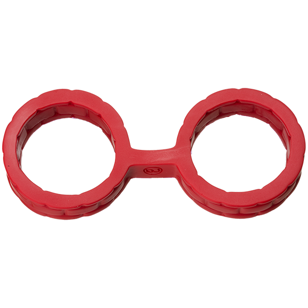 Japanese Bondage Silicone Cuffs Large Red