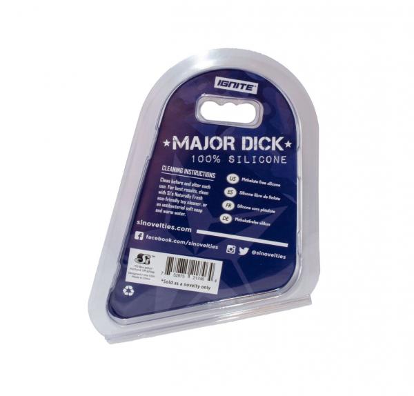 Major Dick Commando Cock Ring Blue Camo 2 inches