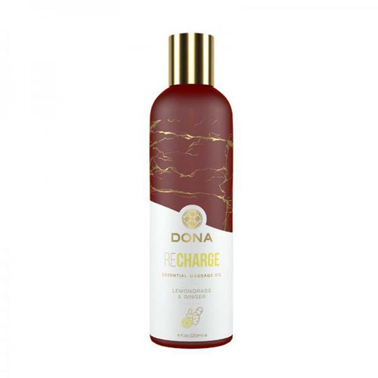 Dona Essential Massage Oil Recharge Lemongrass & Ginger