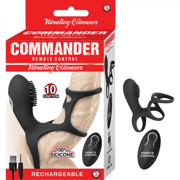 Commander Remote Control Vibrating Climaxer Black