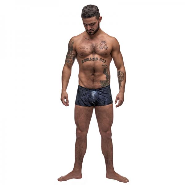 Male Power Blue Streak Mini Short Blue Small