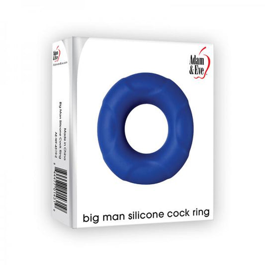 A&e Big Man Silicone Cock Ring Blue