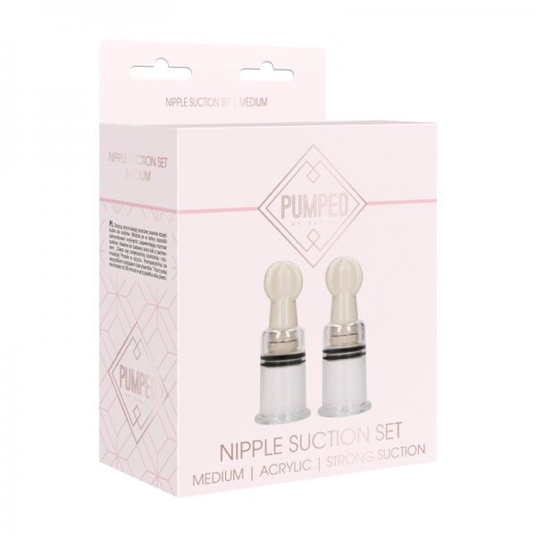 Pumped - Nipple Suction Set Medium - Rose