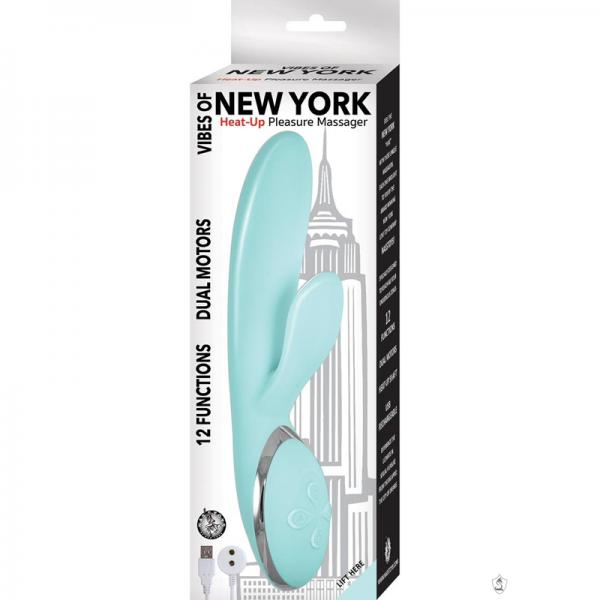 New York Heatup Pleasure Massager Aqua