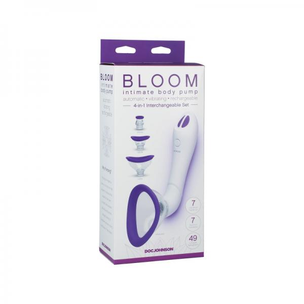 Bloom - Intimate Body Pump - Automatic - Vibrating - Rechargeable Purple/white