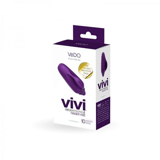 Vive Rechargeable Finger Vibe Deep Purple