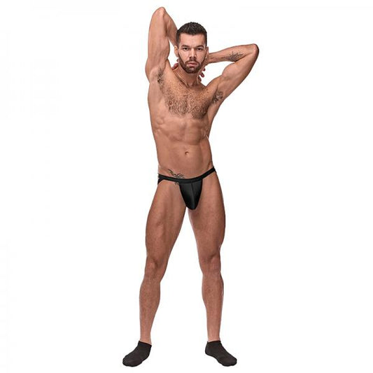 Mp Cage Matte Strappy Ring Jock Blk Sm